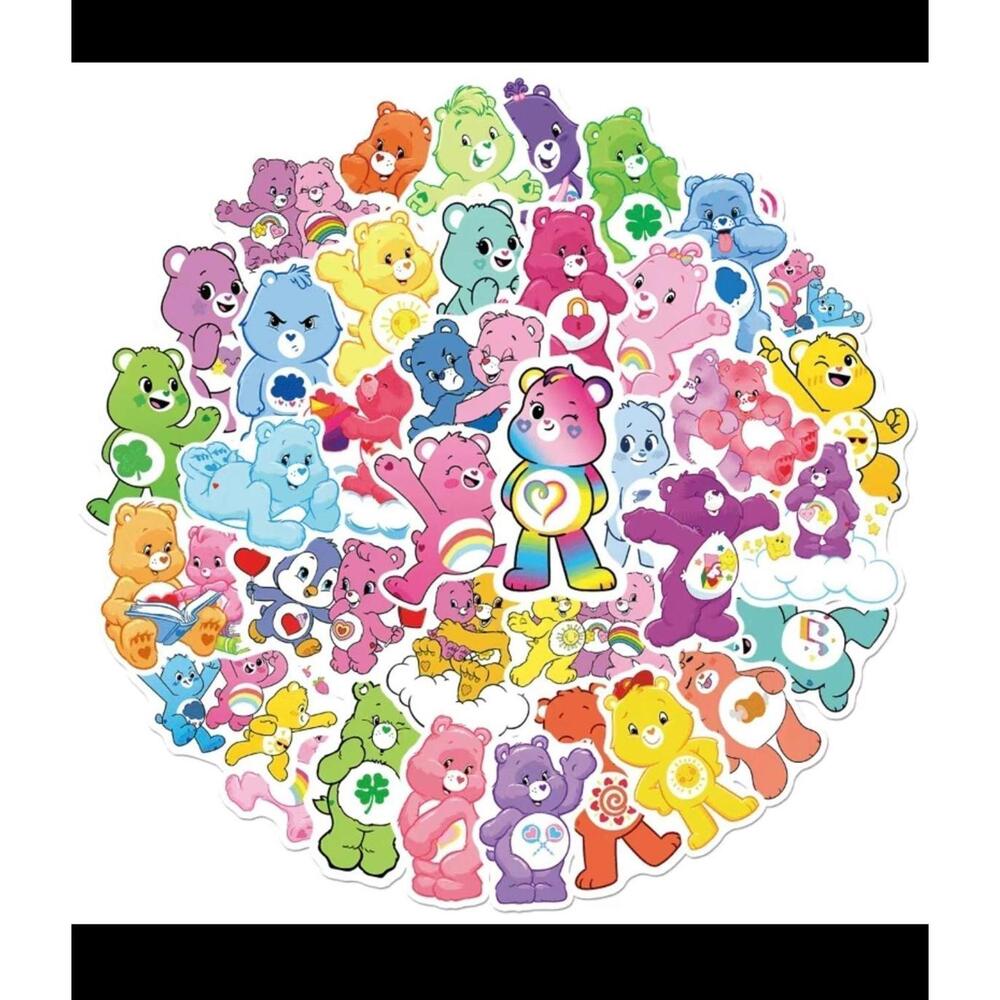 50 Adorable Love Bear Waterproof Stickers